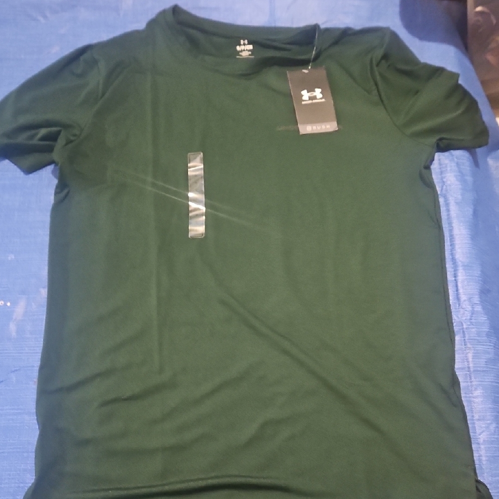 Under Armour Men's Green Shirt Rush